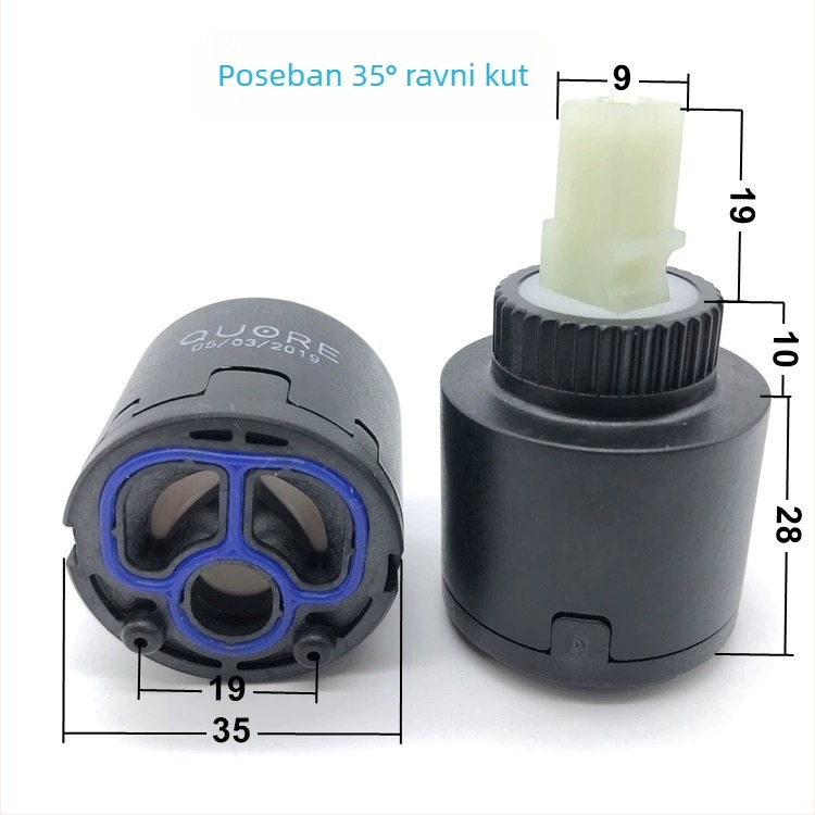 Ventilni jezgreni mehanizam za kuhinjsku slavinu – keramički disk, tuš glavica, topla i hladna voda, brzo otvaranje, model 4496