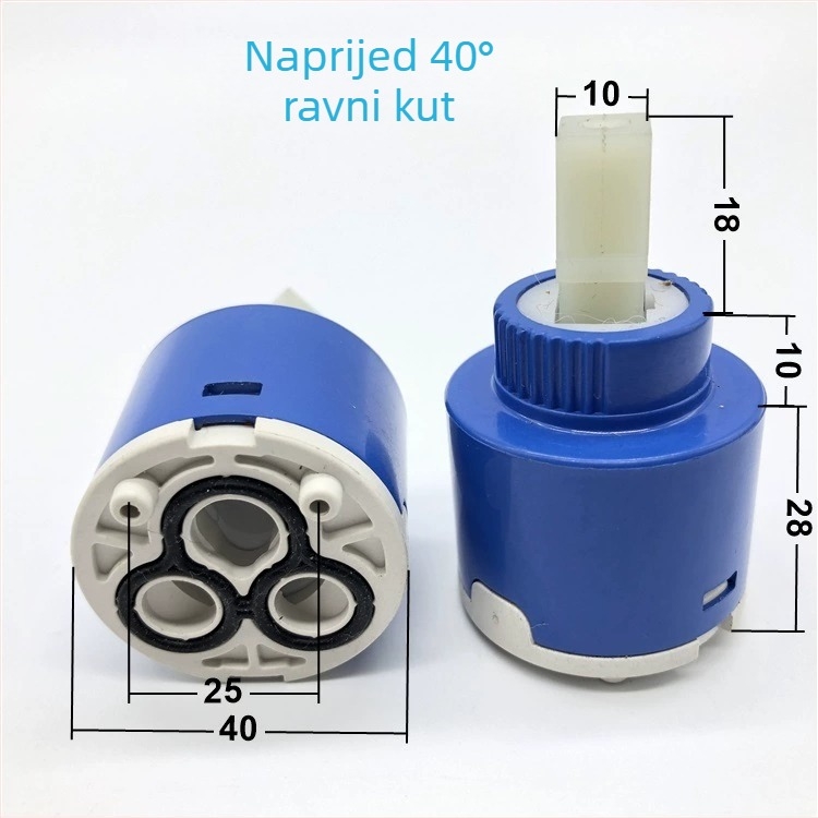 Ventilni jezgreni mehanizam za kuhinjsku slavinu – keramički disk, tuš glavica, topla i hladna voda, brzo otvaranje, model 4496