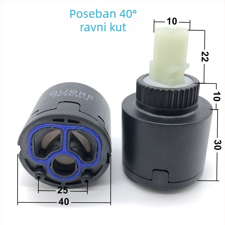 Ventilni jezgreni mehanizam za kuhinjsku slavinu – keramički disk, tuš glavica, topla i hladna voda, brzo otvaranje, model 4496