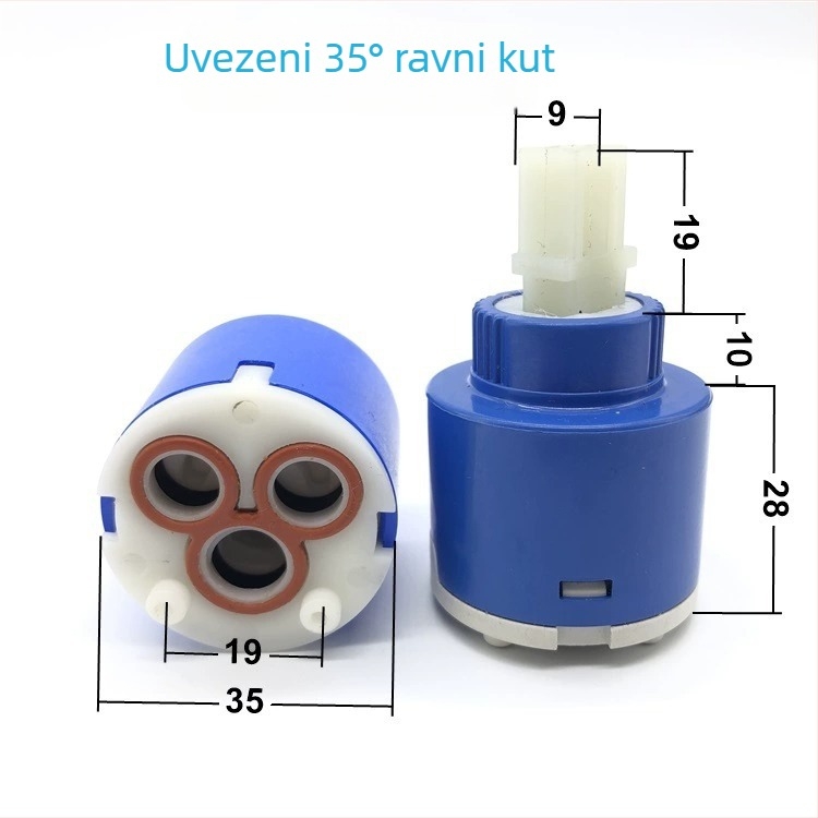 Ventilni jezgreni mehanizam za kuhinjsku slavinu – keramički disk, tuš glavica, topla i hladna voda, brzo otvaranje, model 4496