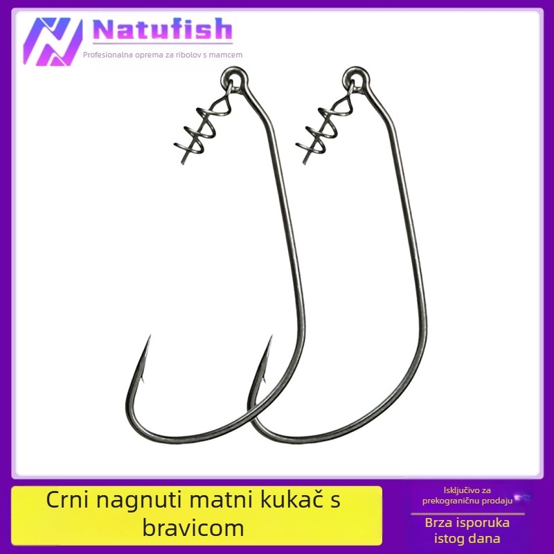 Nagawa Crank Hook s barbom za morski ribolov s brodom