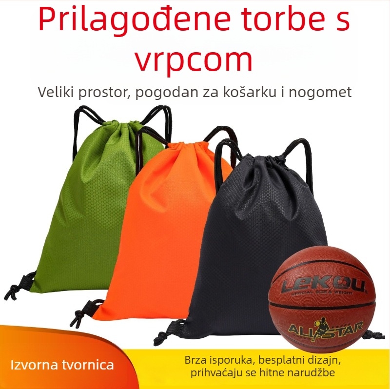 Sportska torba od Oxford platna, prilagodljiva, s motivom nogometa, toplinskim prijenosom i sitotiskom