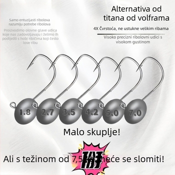 Naruto korijenski udica za ribolov, s bodljom, pakiranje 1000 kom, za riječnu ribolov