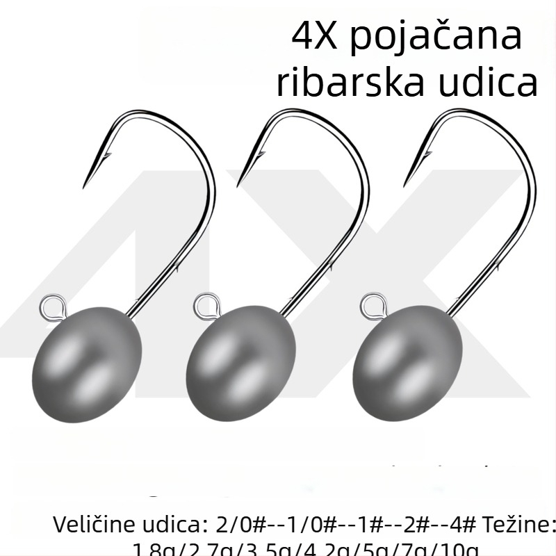 Naruto korijenski udica za ribolov, s bodljom, pakiranje 1000 kom, za riječnu ribolov