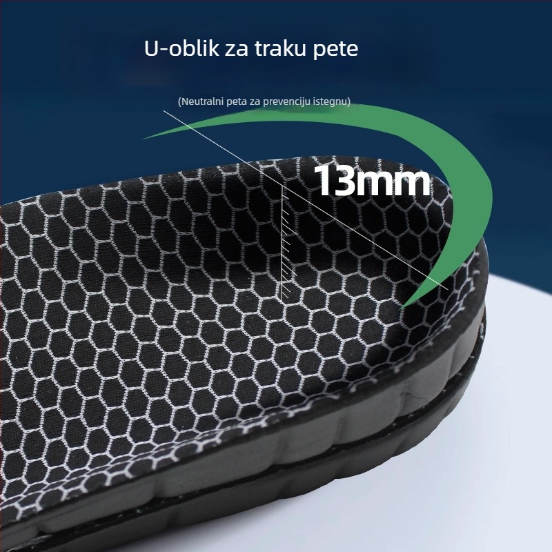 Ortopedske uloške za cipele s podrškom luka, EVA, cijela duljina, unisex, ublažavanje šokova, prozračne za plosko stopalo