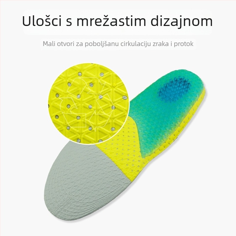 EVA ulošak za obuću – prozračan i upija znoj; cijeli ulošak, Model 330, za tenisice i radne cipele