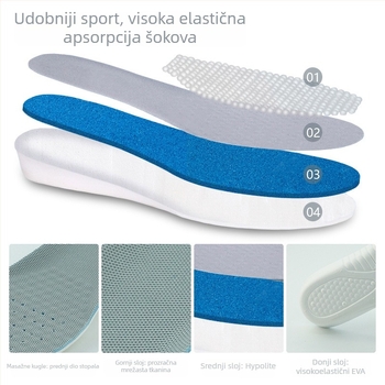 EVA ulošak za tenisice – povećanje visine, puni ulošak, unisex