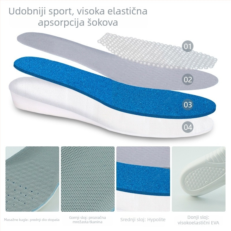 EVA ulošak za tenisice – povećanje visine, puni ulošak, unisex