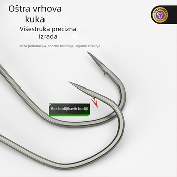 Udica s olovnom glavom, s bodljom, sporo potonuće, za ribolov u rijeci (kutija od 100 komada)