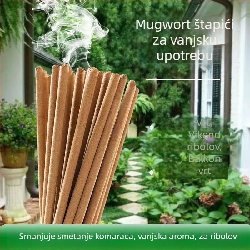 Fire Bat štapići protiv komaraca s Wormwood, za vanjsku uporabu, čvrsta baza korijena, blago toksični