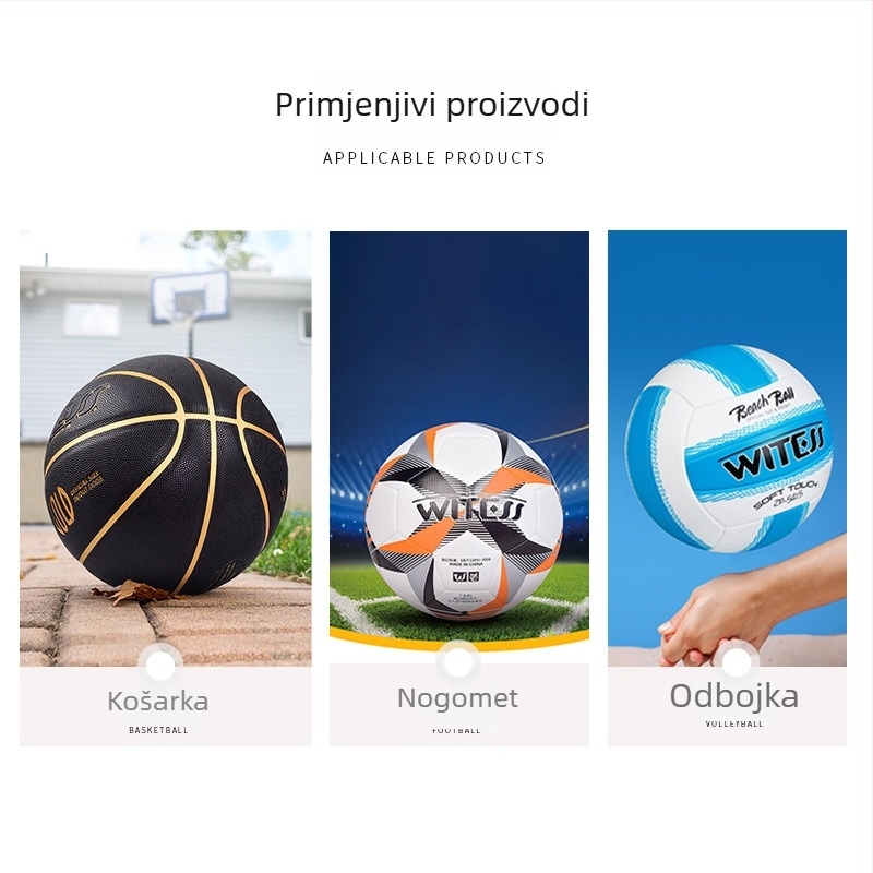 WITESS Košarkaška torba, Oxford tkanina, s logom i prilagodljiva, za košarkaški trening