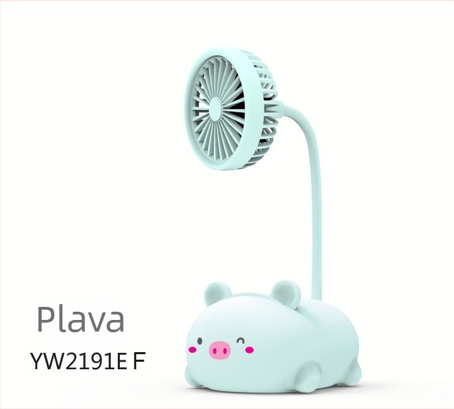 Stolni ventilator s karikaturnim dizajnom – ABS materijal, rotirajući, višefunkcionalan, tih