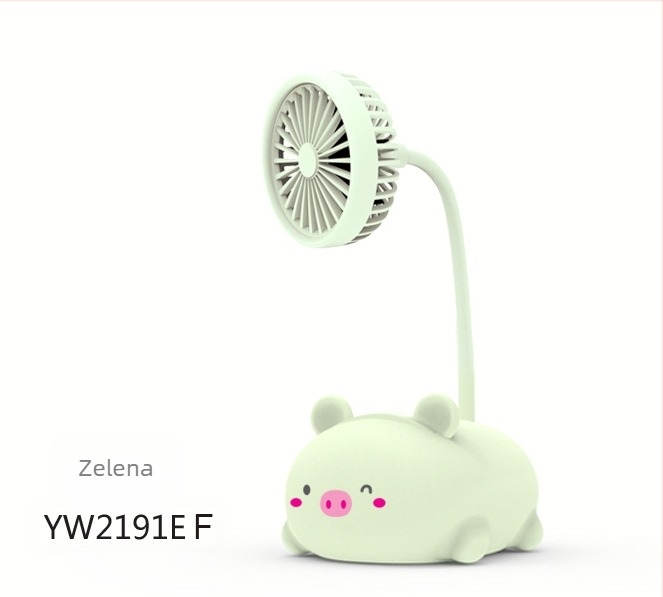 Stolni ventilator s karikaturnim dizajnom – ABS materijal, rotirajući, višefunkcionalan, tih