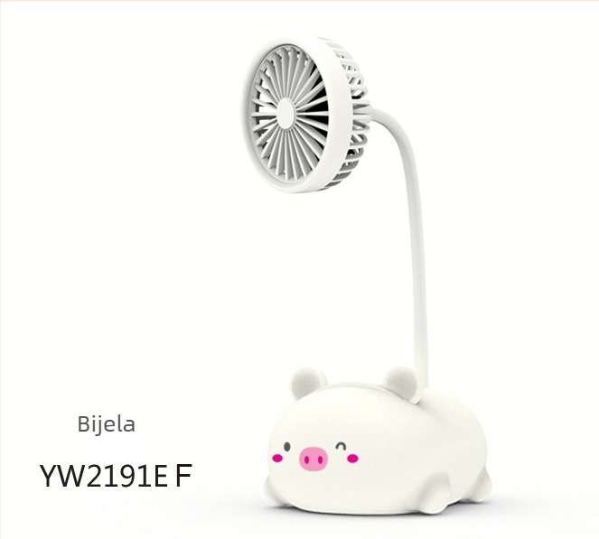 Stolni ventilator s karikaturnim dizajnom – ABS materijal, rotirajući, višefunkcionalan, tih