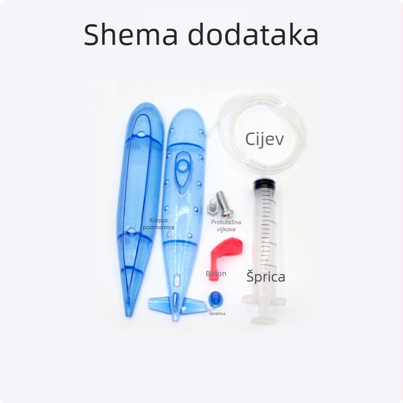 Podmorski znanstveni komplet: DIY električna obrazovna igračka za uzrast 7–14 godina, materijal PP, višefunkcionalno