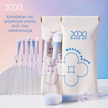 Set četkica za šminku, 8 komada, fina tekstura, mekane, prijenosne, za početnike