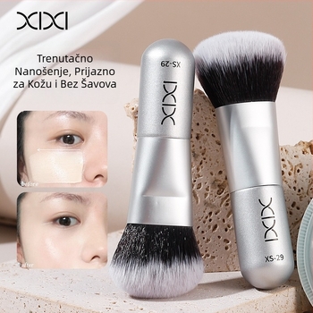 Xixi četka za podlogu, 1 kom., aluminijska drška, pakirano u vrećici, mekane dlačice, prijenosno