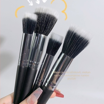 Četkica za ruž sa sintetičkim vlascima, PU pakiranje, plastična drška, prenosiva, 1 set