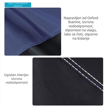 Pončo za kišu za električni auto/motocikl, Oxford platno, debljina 0,15–0,25 mm, PVC vodootporni sloj ljepila, za odraslu osobu, mogućnost prilagodbe i logo dostupni