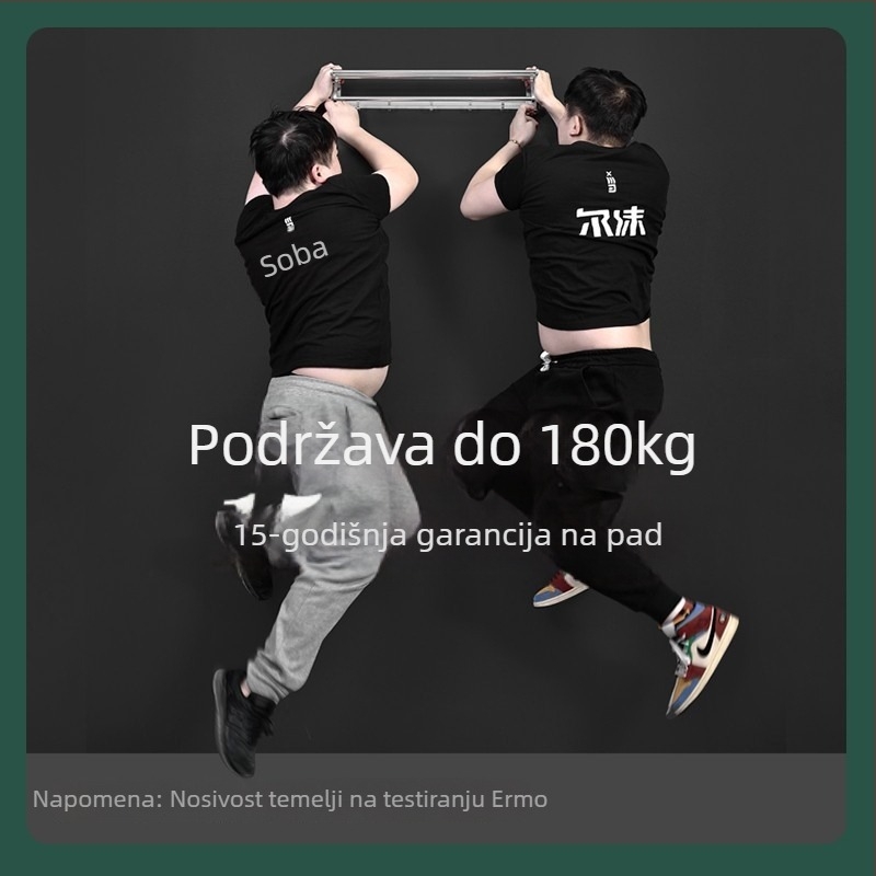 Space aluminum zidni držač ručnika, bez bušenja, dostupan u jednostruko ili dvostruko složenom dizajnu, nosivost oko 60 kg