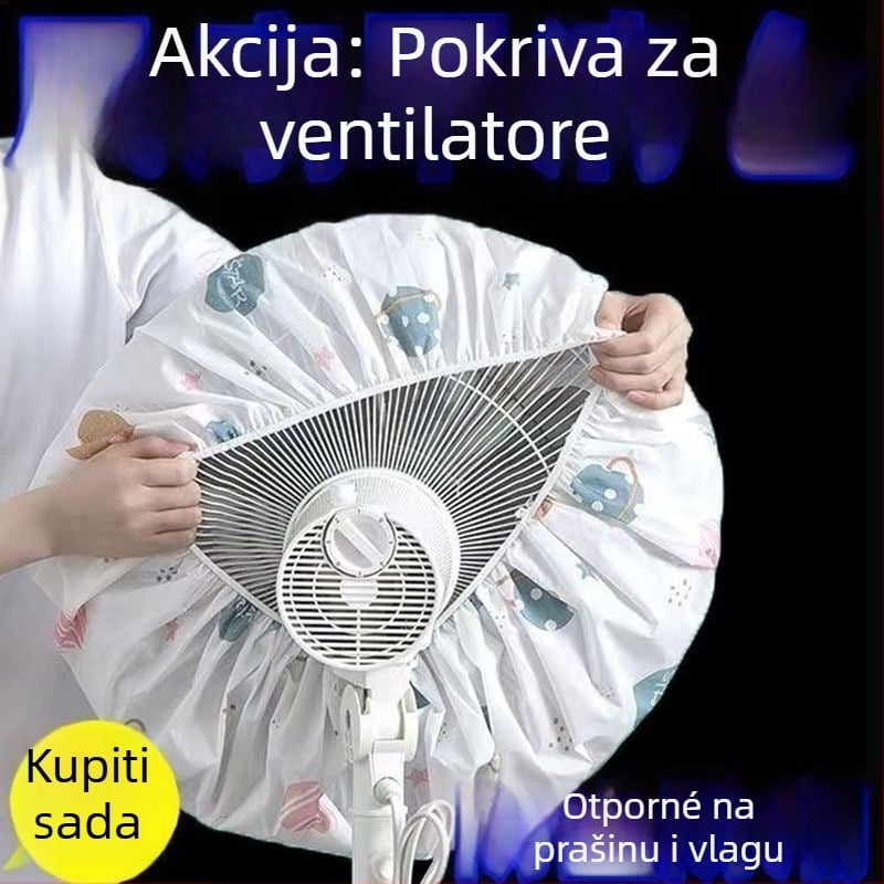 Antiprašna navlaka od netkanog materijala za kućne ventilatore – universalno potpuno pokrivanje, geometrijski oblik, zaštita od prašine