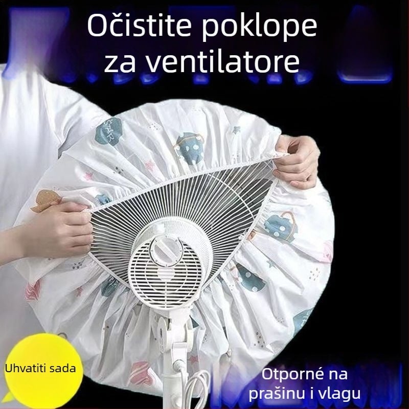 Antiprašna navlaka od netkanog materijala za kućne ventilatore – universalno potpuno pokrivanje, geometrijski oblik, zaštita od prašine