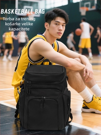 Sherlock Sportski ruksak za košarku i nogomet – Oxford materijal, podstava od sintetičke kože, prozračan i otporan na habanje, gradski minimalistički stil