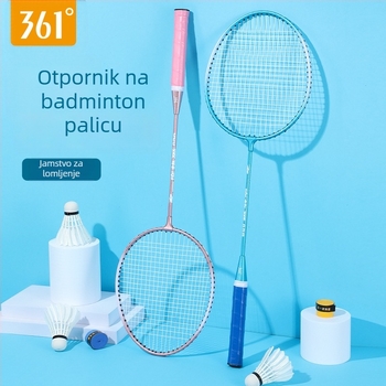 361° badminton raketa – ultra lagana, 95–100 g, drška G3, neposredan udar