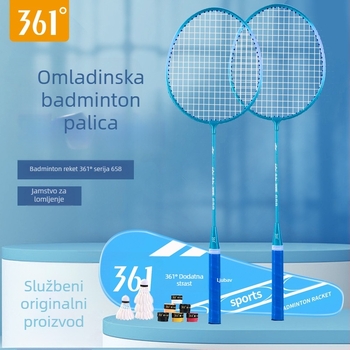 361° badminton raketa – ultra lagana, 95–100 g, drška G3, neposredan udar
