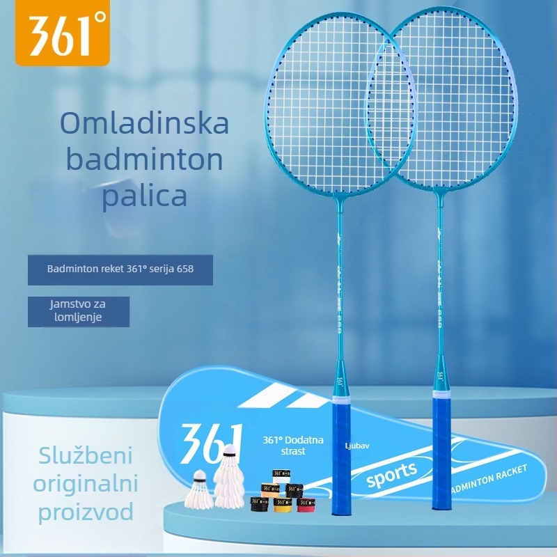 361° badminton raketa – ultra lagana, 95–100 g, drška G3, neposredan udar