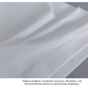 Pulover majica kratkih rukava, slobodan kroj, otisak, pamuk