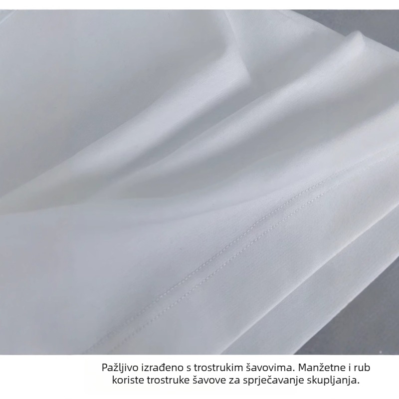 Pulover majica kratkih rukava, slobodan kroj, otisak, pamuk