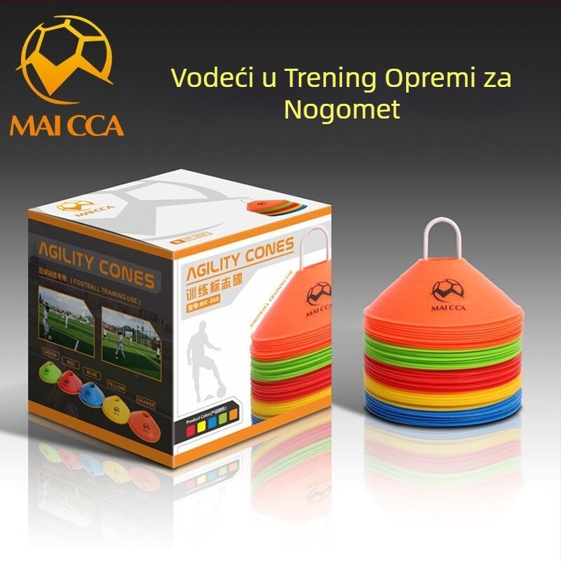 MAICCA Set diskova za nogometnu obuku – PE materijal, pakiranje 50 kom., pomoć za trening nogometa