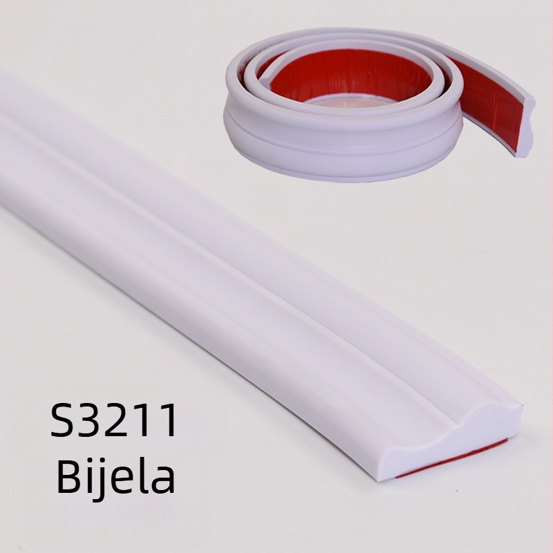 PVC profil za završnu obradu, samoljepljiv, vodootporan, fleksibilan, za podove i zidove kupaonice