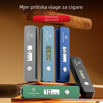 Mjerac vlage za cigare - Marka CIGARLOONG/Cigarloong, Model CX-25IT, Materijal: plast, Stil: lagani luksuz, jednostavan dizajn