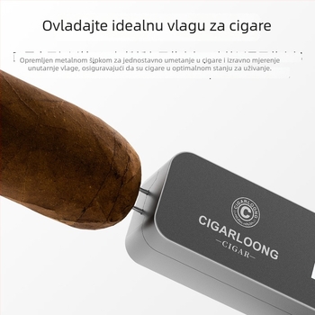 Mjerac vlage za cigare - Marka CIGARLOONG/Cigarloong, Model CX-25IT, Materijal: plast, Stil: lagani luksuz, jednostavan dizajn