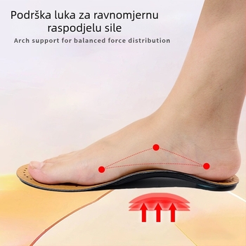 Kožni ulošci s potporom luka, prozračan i upija znoj, za sportsku i svakodnevnu obuću