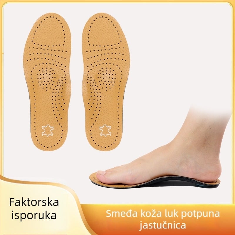 Kožni ulošci s potporom luka, prozračan i upija znoj, za sportsku i svakodnevnu obuću
