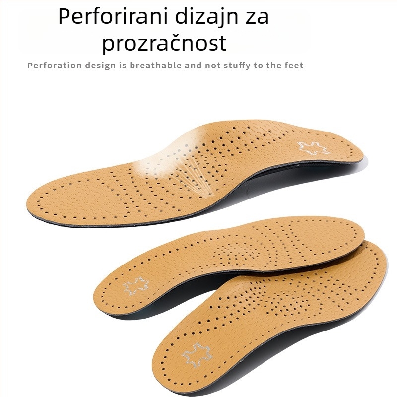 Kožni ulošci s potporom luka, prozračan i upija znoj, za sportsku i svakodnevnu obuću