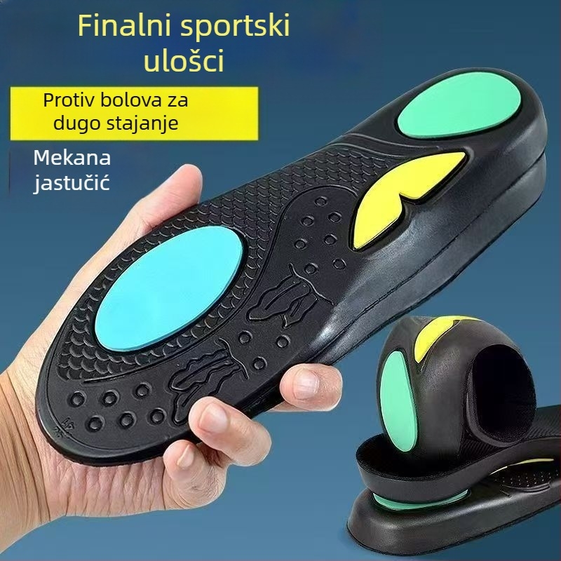 Kiyodo EVA ulošci Shark — potpora luka, apsorpcija udaraca, puni ulošci, za muškarce i žene, za sportske, casual i radne cipele