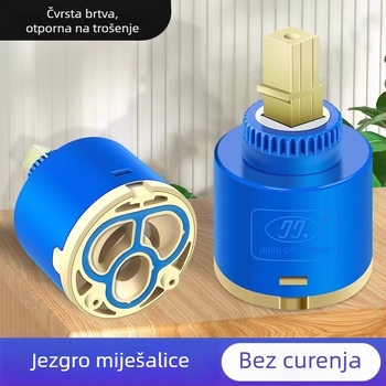 Keramičko jezgro ventila za kuhinjsku miješalicu – hladna i topla voda, PC+keramika, moderni minimalistički stil