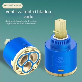 Keramičko jezgro ventila za kuhinjsku miješalicu – hladna i topla voda, PC+keramika, moderni minimalistički stil