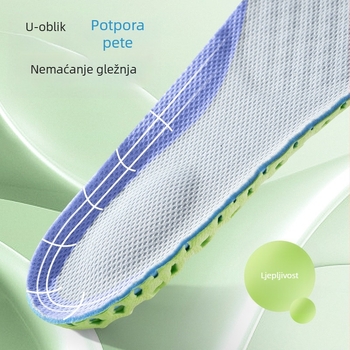 EVA ulošak za sportske obuće, cijeli ulošak, prozračan, upija znoj, unisex
