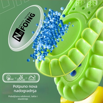 PU zračna amortizirajuća sportska uložak za obuću, masažni, popcorn tekstura, upijanje znoja, model 6651, cijela uložak