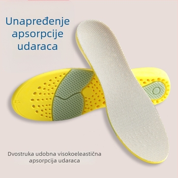 PU materijal za tenisice, čizme, casual i radnu obuću; prozračan i upija znoj; visoko elastično ublažavanje udaraca; cijela uložak; unisex.