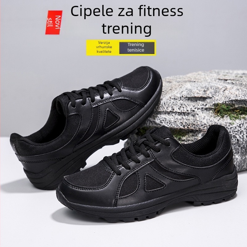 Trening tenisice s prozračnim mrežastim gornjim dijelom, lagane, niski profil, prednje vezanje, potplat s tehnologijom injekcije