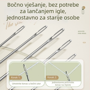 Han Kemiao Pomoć za šivanje bez navijanja konca — Set igala i kutija konca, 200 komada, 0,5 kg