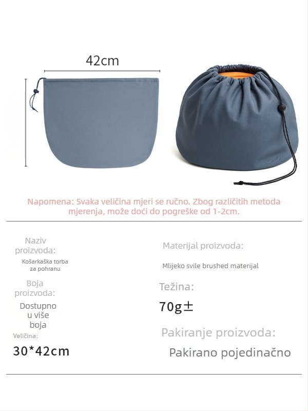 Torba za košarku za vanjske sportove — podesiva kopča, prijenosna, sklopiva; MAKINO FOX