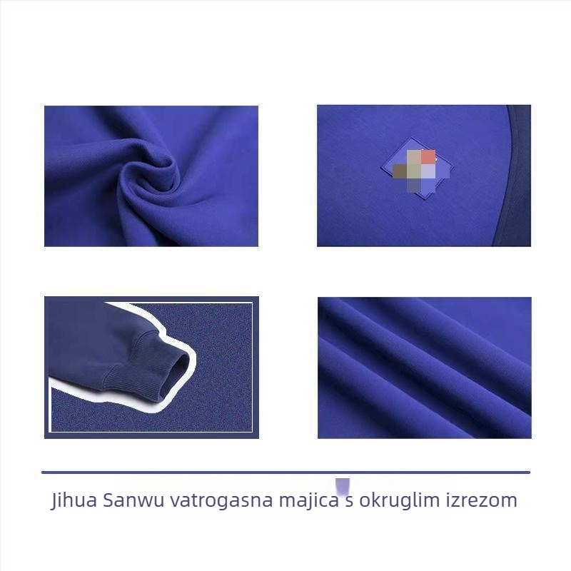Jihua unisex trening majica s dugim rukavima i okruglim izrezom, pamuk‑mješavina, brzo suši, prozračna, otporna na habanje i na vjetar, za trčanje, fitness i planinarenje