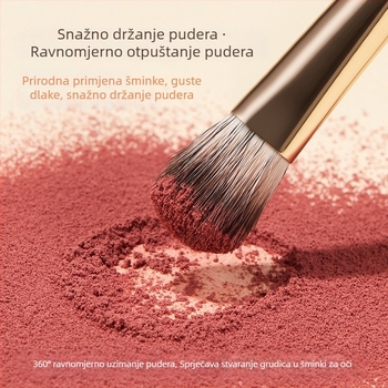 GeComo set četkica za oči – 8 kom, sintetička vlakna, drvena ručka, pakiranje u torbi za četkice